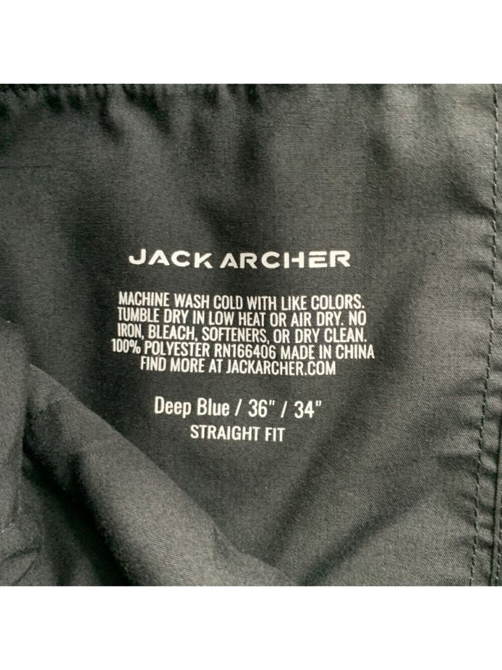 Jack Archer Pants Mens Fits 36x33” Deep Blue Jetsetter Chino Performance Golf - Picture 9 of 11